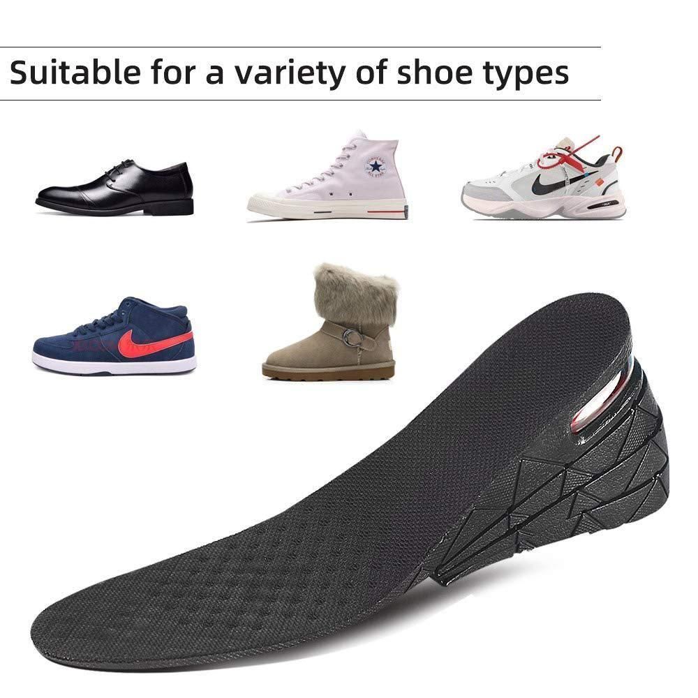 Comfortable Shoe Inserts – 4-Layer Height Enhancing Insoles with Air Cushion