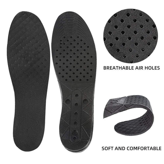 Comfortable Shoe Inserts – 4-Layer Height Enhancing Insoles with Air Cushion