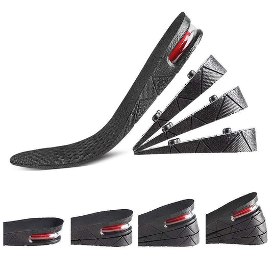 Comfortable Shoe Inserts – 4-Layer Height Enhancing Insoles with Air Cushion